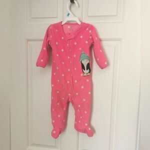 3/$15 Carter's fleece pajamas size 9